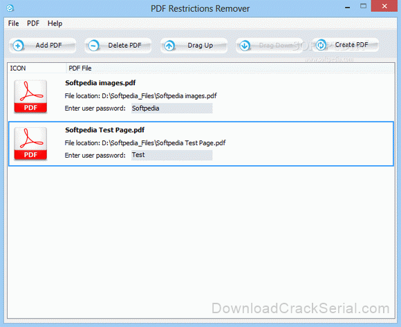 a pdf restriction remover key